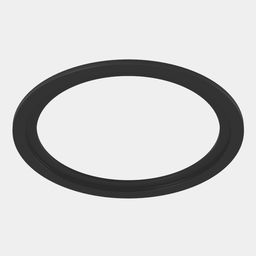 Круглая черная рамка COMBO 1, вид сверху