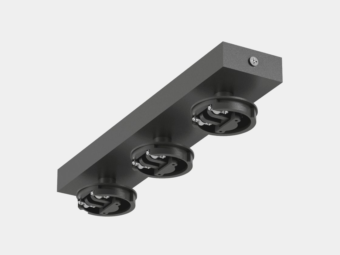 M13 Mini Villy қара түсті үштік бекіткіші, төменнен көрініс