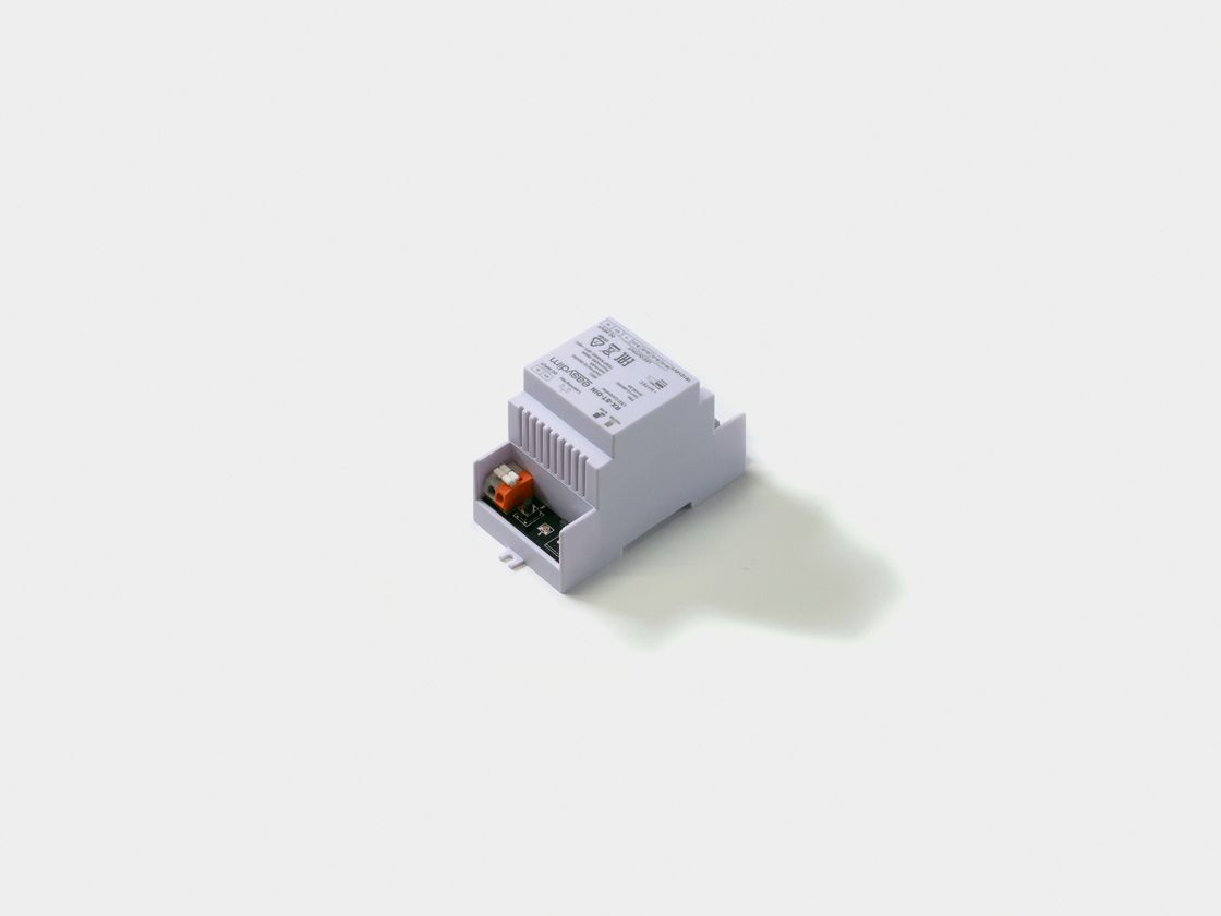 EasyDim RX-ST-DIN қабылдағышы, үстіңгі монтаждағы жалпы көрінісі