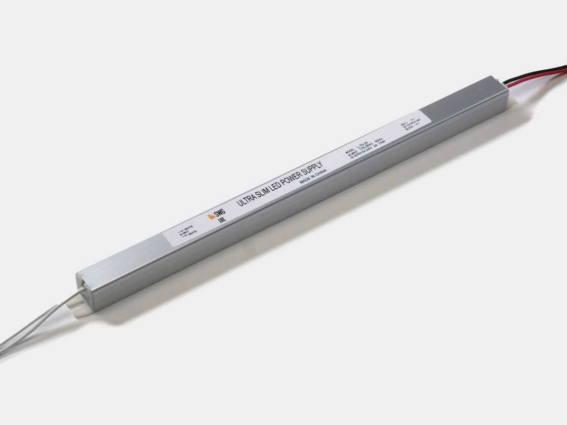 Сверхтонкий блок питания SWG 24V 75W, вид сбоку