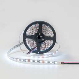 Катушка светодиодной ленты 5050 RGB+тёплый, свечение белым