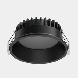 Диммерленетін кіріктірме төбелік LED шам, WL-BQ сериясы, Қара, 15Вт, IP44, Бейтарап ақ (4000К), BQ009115-BL-NW