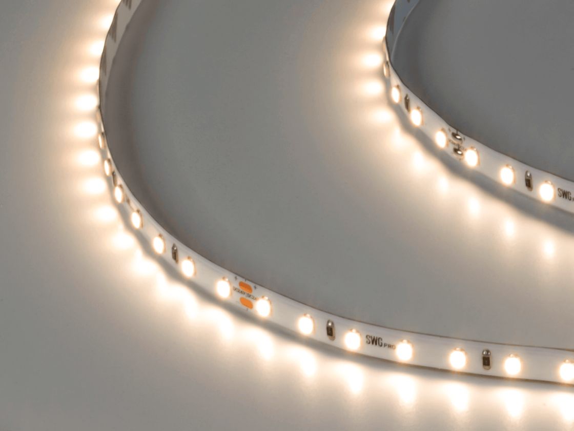 SWG PRO 2835 жарықдиодты таспа, 84 LED/м, 8,6 Вт/м, 24В, IP20, Түсі: бейтарап ақ, SWG2P84-24-8.6-NW
