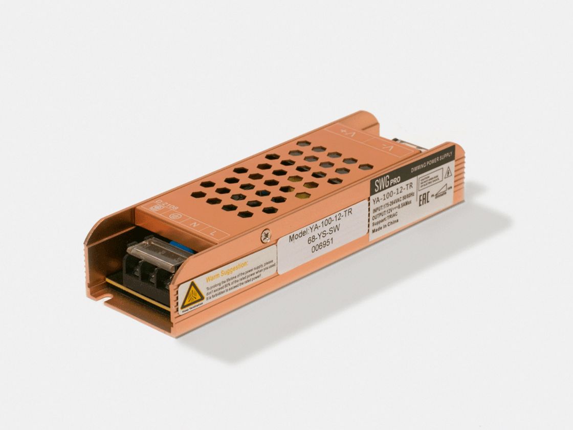 SWG PRO YA-100-12-TR ашық қуат көзі, бүйірінен көрініс