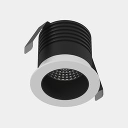 Төбеге арналған кіріктірілетін LED шам, серия AL, Қара-ақ, 7Вт, IP65, Жылы ақ (3000К), AL-DL036-7-WB-WW-65