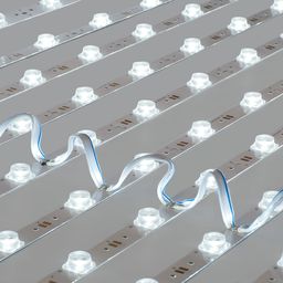 Светодиодна лента холодная белая 7500K SMD2835 12В IP20 14.4Вт/м 12 LED/м SWG-212-12-W