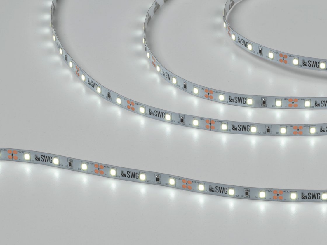 Светодиодная лента SWG SMD2835 в включенном состоянии