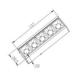 Светильник для трека SY черный, 10 Вт, IP20, SY-DIM-601221-BL-10-WW