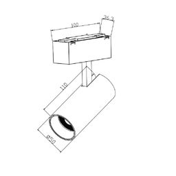 Төмен вольтты SY трекке арналған шам, ақ, 10 Вт, SY-601201-WH-10-36-WW