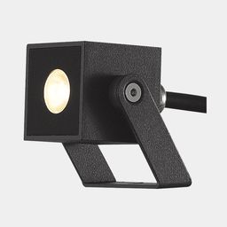 Қою сұр түсті топыраққа орнатылатын LED шам, бүйірден көрініс