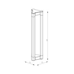 Жарықдиодты шам, 17Вт, IP54, Жылы (3000К), FL-100914-17-GR-WW