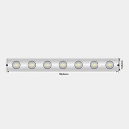 Кесу қадамы 166,6 мм болатын LED таспаның схемасы