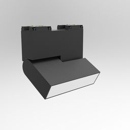 SY трек шамы, қара түсті, тікбұрышты корпус, бүйірден көрініс