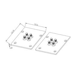 Төмен вольтты SY трекке арналған тығын ақ IP20, ECS-SY-WH-2