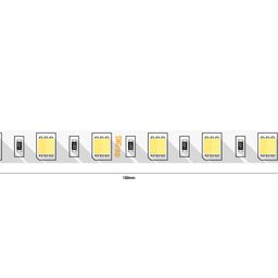 24 В LED таспасының сегмент сызбасы, контакт алаңшалары көрсетілген