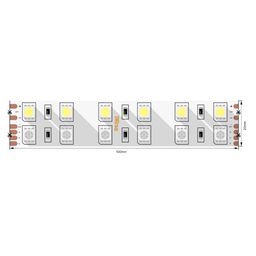 5050 LED таспасының сегмент сызбасы, контакт алаңшаларымен