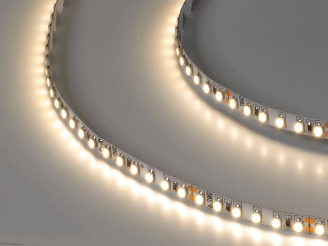 3528 LED таспа, 120 LED/м, 9,6 Вт/м, 24В, IP20, Түсі: бейтарап ақ, SWG3120-24-9.6-NW-M