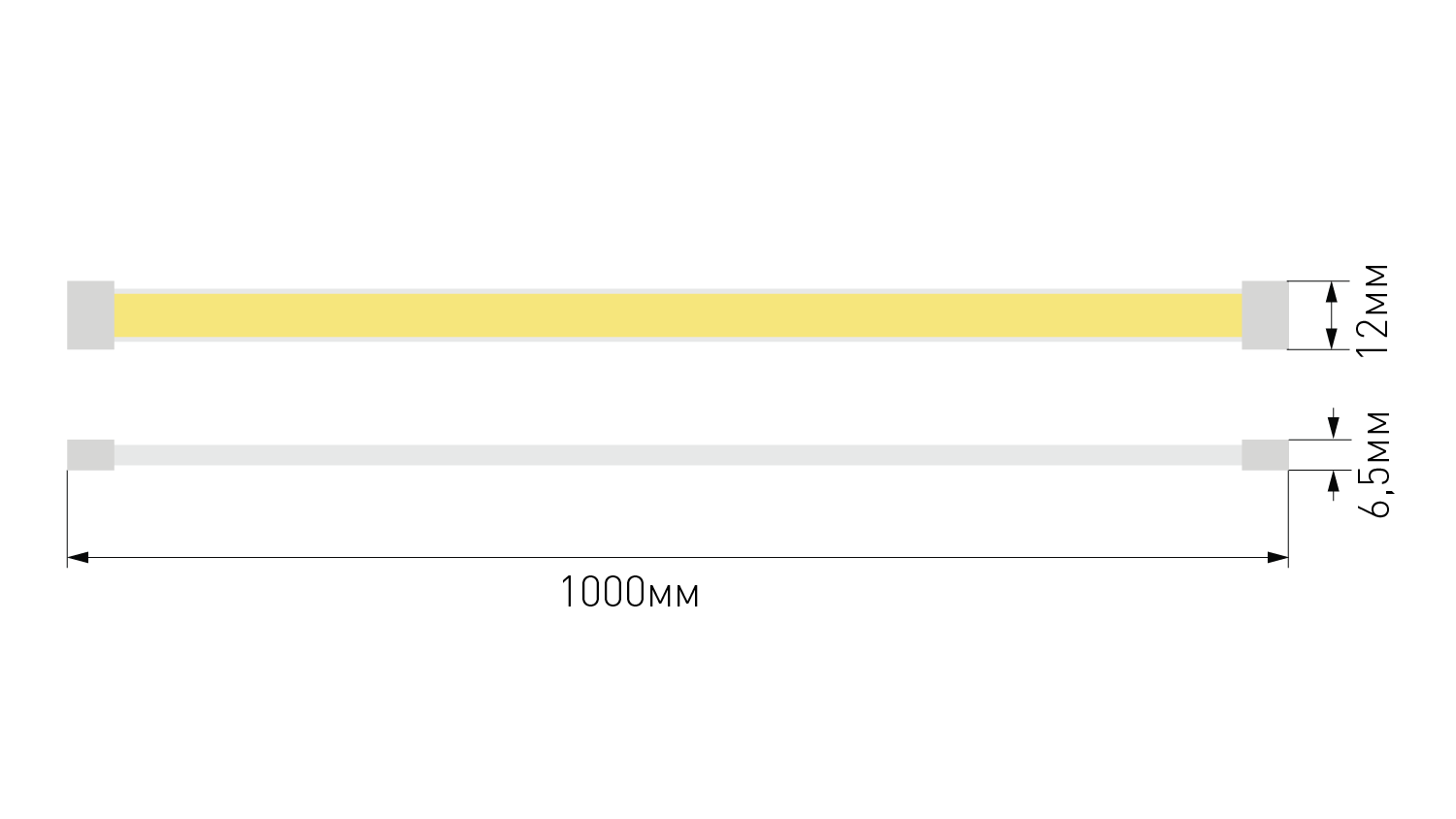 Фото Лента светодиодная, 480 LED/м, 10 Вт/м, 24В, IP67, Цвет: Холодный беый от магазина SWGShop.ru